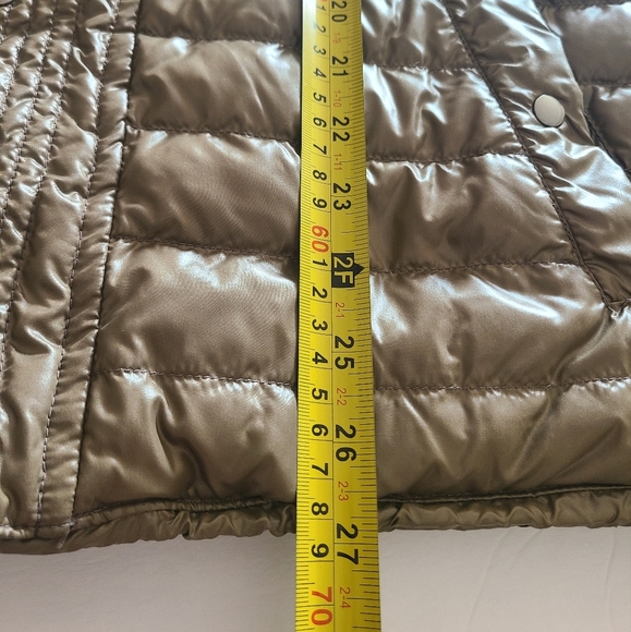 Grasshopper Tan Metallic Quilted Jacket Women's Sz.1(XL) - Picture 9 of 11